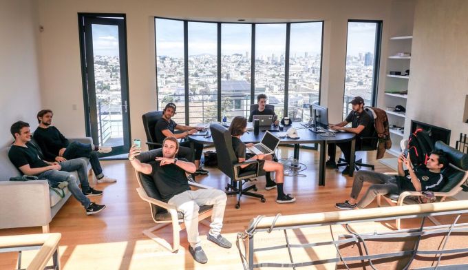 The Tribe team in their San Francisco live/work hacker house