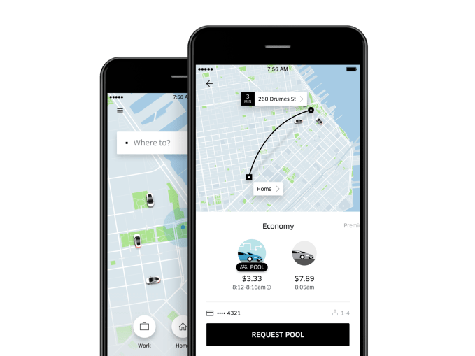 Uber new app