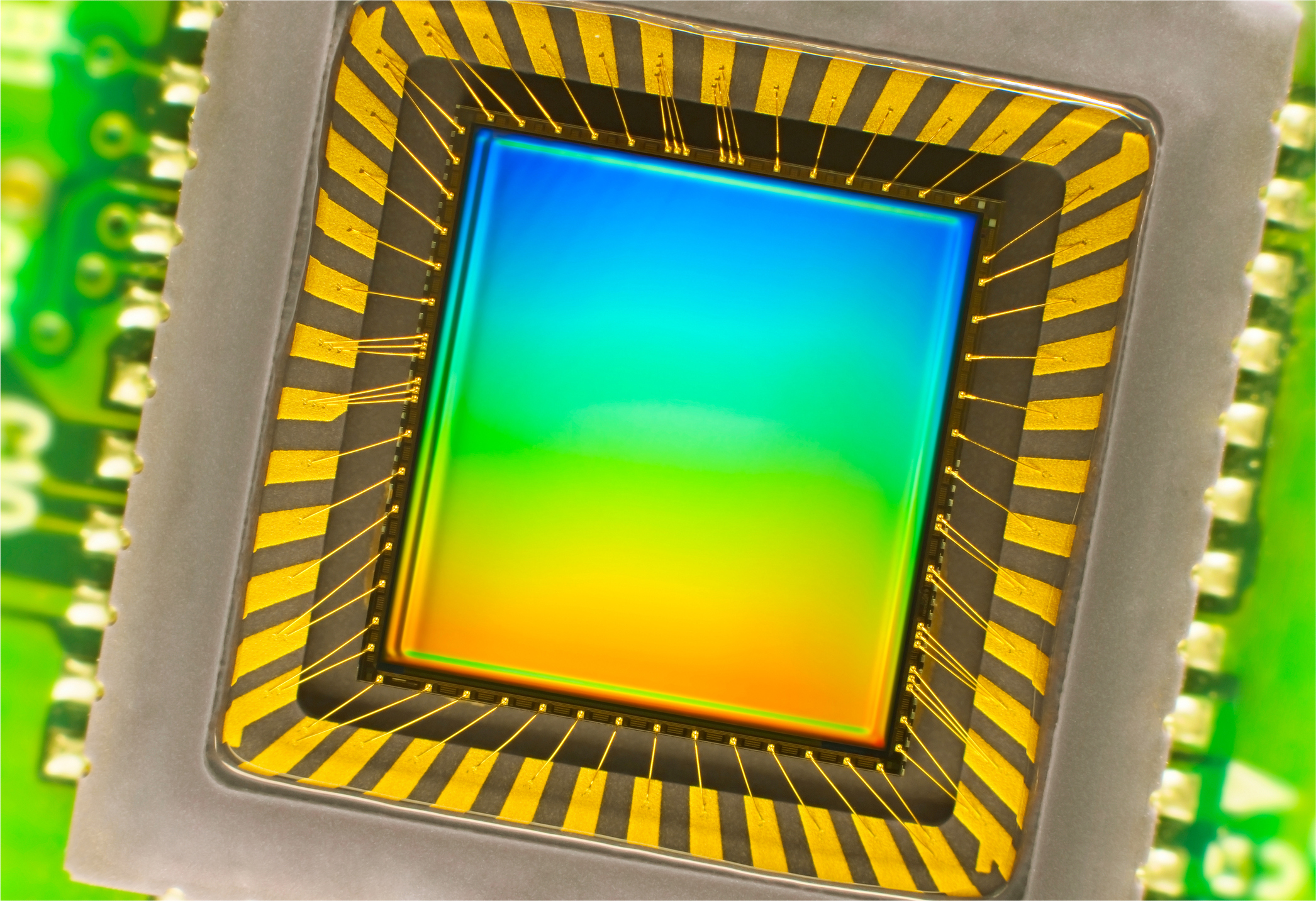 An image sensor one might find in a digital camera.