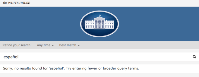 Trump White House website