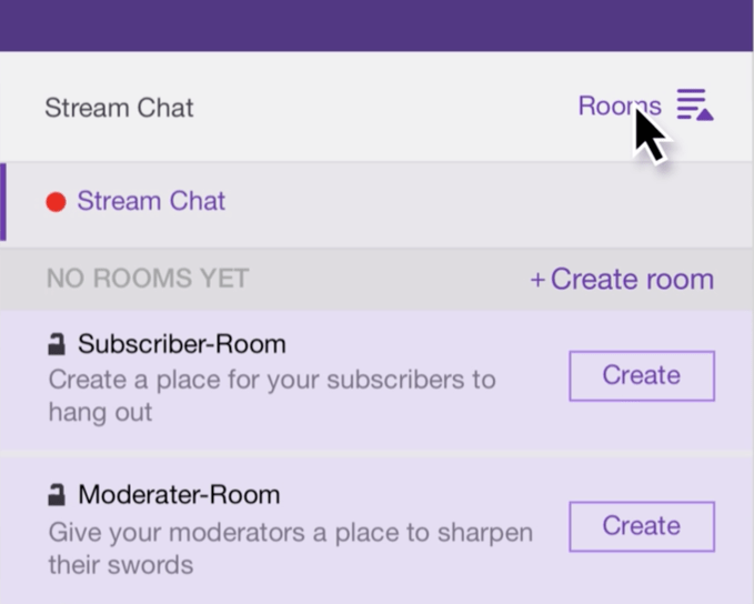 Private chat room maker